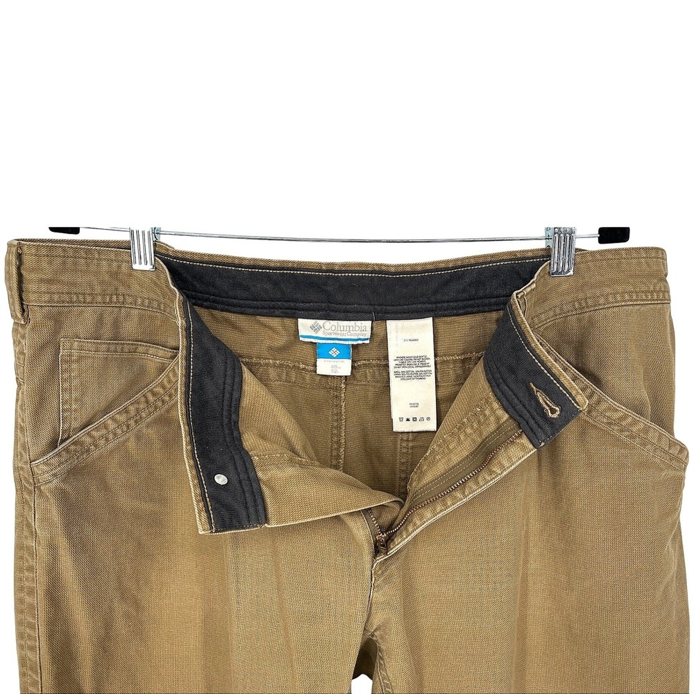 Columbia Men's Pants 40x32 Tan Outdoor Hiking Workwear Cotton‎ Blend GUC - Picture 5 of 11